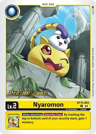 Nyaromon — Digimon Card Game card