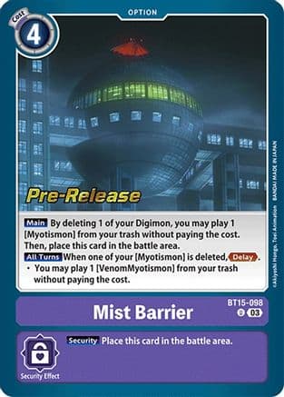 Mist Barrier — Exceed Apocalypse Pre-Release Cards