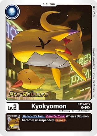 Kyokyomon — Exceed Apocalypse Pre-Release Cards Digimon Card Game card by toryu@