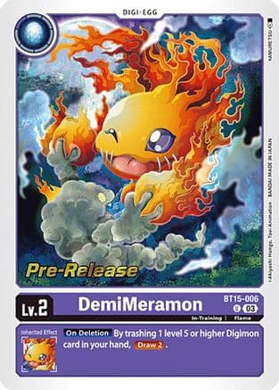 DemiMeramon — Digimon Card Game card
