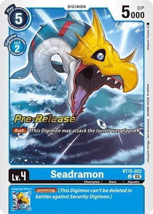 Seadramon — Digimon Card Game card