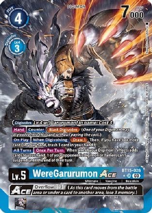 WereGarurumon ACE (Alternate Art) — Exceed Apocalypse