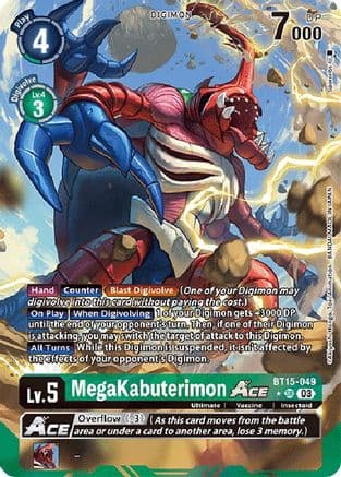 MegaKabuterimon ACE (Alternate Art) — Exceed Apocalypse