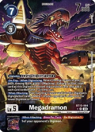 Megadramon (Alternate Art) — Exceed Apocalypse