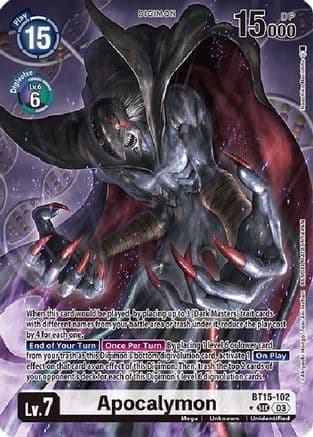 Apocalymon (Alternate Art) — Exceed Apocalypse Digimon Card Game card by Akiyoshi Hongō, Fei Yuan