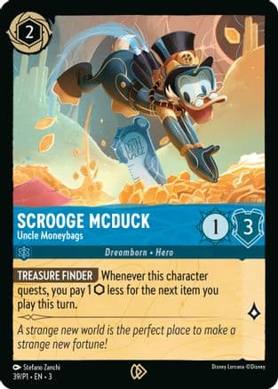 Scrooge McDuck - Uncle Moneybags — Disney Lorcana Promo Cards Disney Lorcana card by Stefano Zanchi