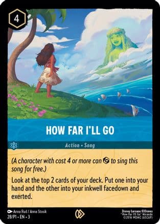 How Far I'll Go — Disney Lorcana Promo Cards