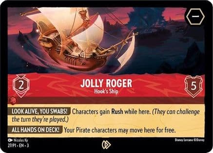 Jolly Roger - Hook's Ship — Disney Lorcana Promo Cards