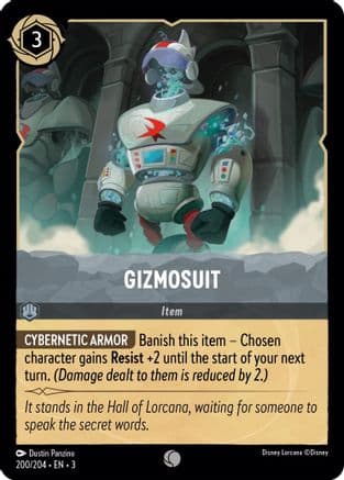 Gizmosuit — Into the Inklands Disney Lorcana card by Dustin Panzino