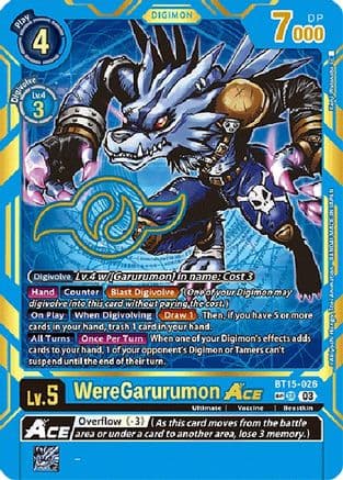 WereGarurumon ACE (Special Rare) — Exceed Apocalypse