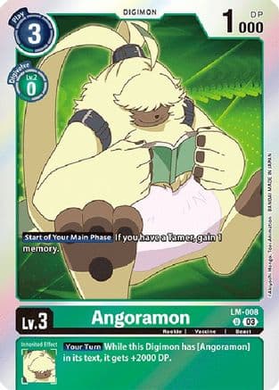 Angoramon (English Exclusive) — Exceed Apocalypse Digimon Card Game card by Akiyoshi Hongo, Toei Animation
