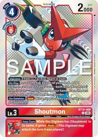 Shoutmon (Exceed Apocalypse Pre-Release Winner) — Exceed Apocalypse Pre-Release Cards