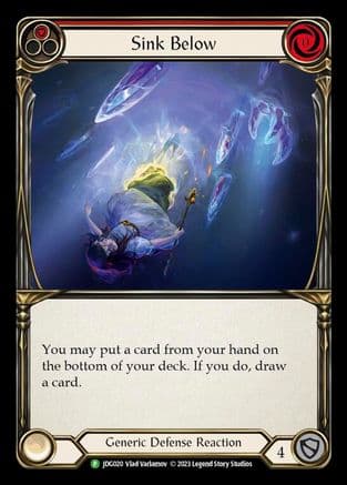 Sink Below (Red) - JDG020 — Flesh and Blood: Promo Cards