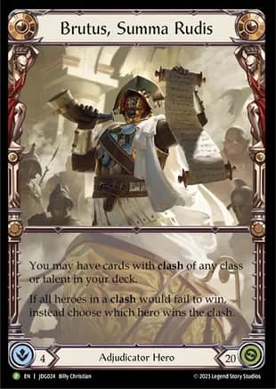 Brutus, Summa Rudis - JDG024 — Flesh and Blood: Promo Cards