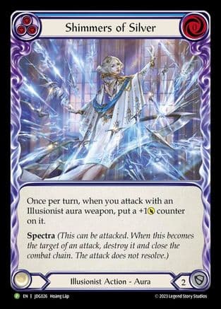 Shimmers of Silver - JDG026 — Flesh and Blood: Promo Cards