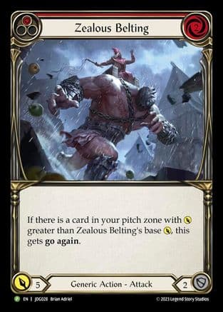 Zealous Belting (Red) - JDG028 — Flesh and Blood: Promo Cards