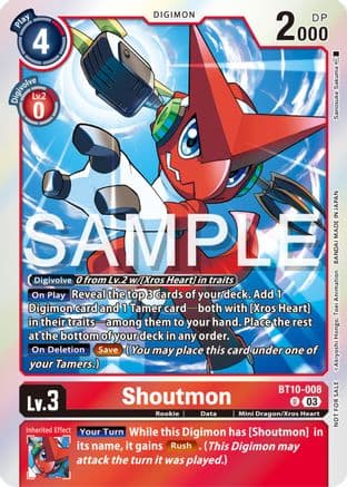 Shoutmon (Winner Pack -Exceed Apocalypse-) — Xros Encounter