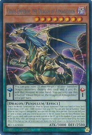 Chaos Emperor, the Dragon of Armageddon (Silver) — Battles of Legend: Chapter 1