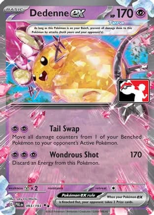 Dedenne ex - 093/193 — Prize Pack Series Cards Pokémon TCG card by aky CG Works