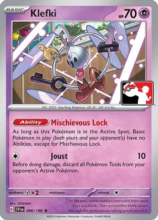 Klefki - 096/198 — Prize Pack Series Cards Pokémon TCG card by GOSSAN