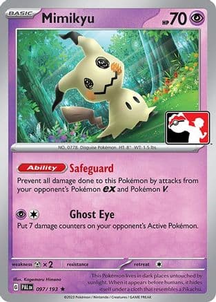 Mimikyu — Prize Pack Series Cards Pokémon TCG card by Kagemaru Himeno