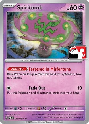 Spiritomb - 089/193 — Prize Pack Series Cards Pokémon TCG card by Aya Kusube