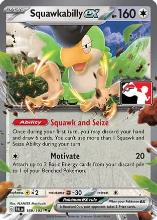 Squawkabilly ex - 169/193 — Prize Pack Series Cards Pokémon TCG card by PLANETA Mochizuki