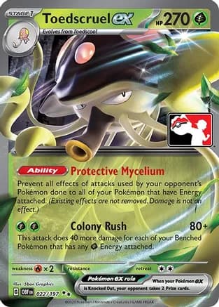 Toedscruel ex - 022/197 — Prize Pack Series Cards Pokémon TCG card by 5ban Graphics