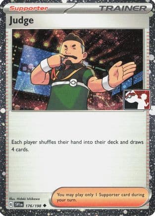 Judge - 176/198 (Cosmos Holo) — Prize Pack Series Cards Pokémon TCG card by Hideki Ishikawa