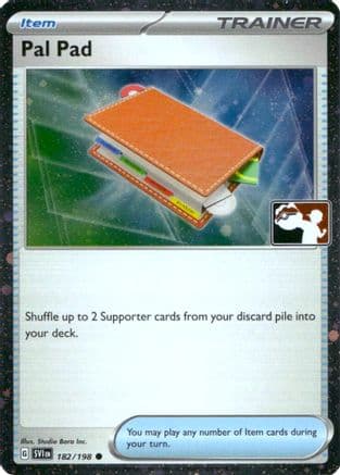 Pal Pad - 182/198 (Cosmos Holo) — Prize Pack Series Cards Pokémon TCG card by Studio Bora Inc.