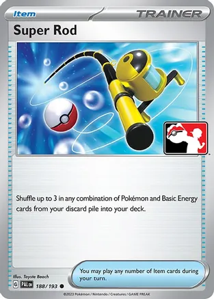 Super Rod - 188/193 — Prize Pack Series Cards Pokémon TCG card by Toyste Beach