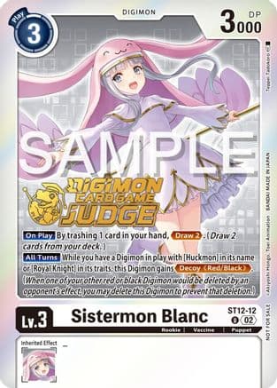 Sistermon Blanc (Judge Pack 5) — Starter Deck 12: Jesmon