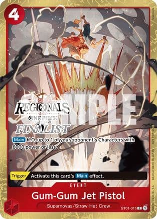 Gum-Gum Jet Pistol (Online Regional 2024) [Finalist] — One Piece Promotion Cards