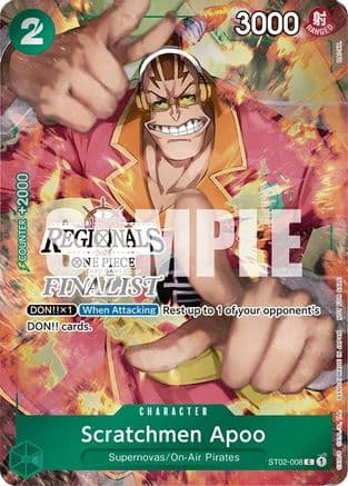 Scratchmen Apoo (Offline Regional 2024) [Finalist] — One Piece Promotion Cards