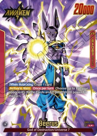 Beerus - FB01-002 (Alternate Art) — Awakened Pulse