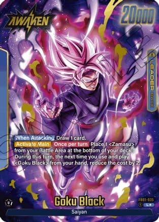 Goku Black - FB01-035 (Alternate Art) — Awakened Pulse