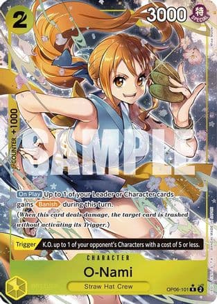 O-Nami (Alternate Art) — Wings of the Captain One Piece Card Game card by Misa Moriya