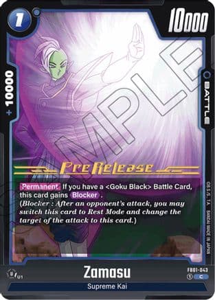 Zamasu - FB01-043 — Awakened Pulse Pre-Release Cards