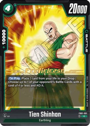 Tien Shinhan - FB01-091 — Awakened Pulse Pre-Release Cards