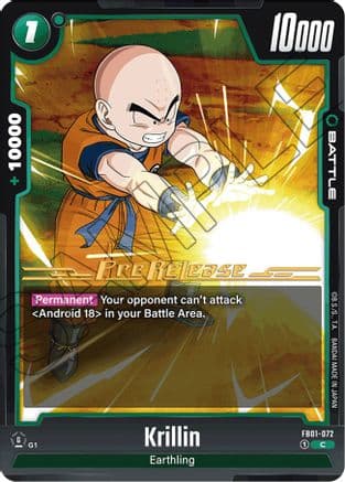 Krillin - FB01-072 — Awakened Pulse Pre-Release Cards