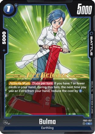 Bulma — Awakened Pulse Pre-Release Cards