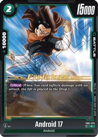 Android 17 - FB01-075 — Awakened Pulse Pre-Release Cards