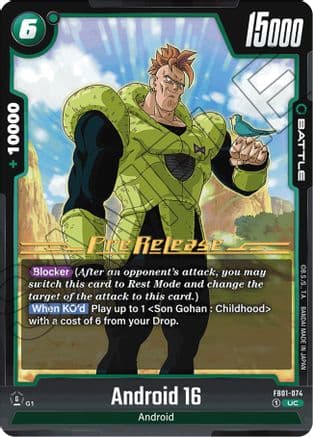 Android 16 - FB01-074 — Awakened Pulse Pre-Release Cards