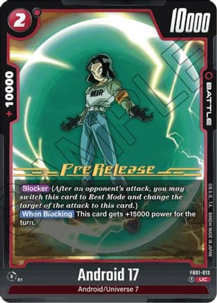Android 17 - FB01-013 — Awakened Pulse Pre-Release Cards