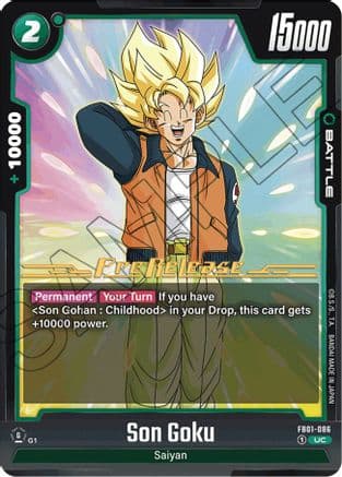 Son Goku - FB01-086 — Awakened Pulse Pre-Release Cards