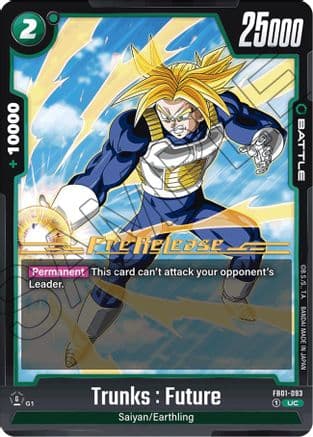 Trunks : Future - FB01-093 — Awakened Pulse Pre-Release Cards