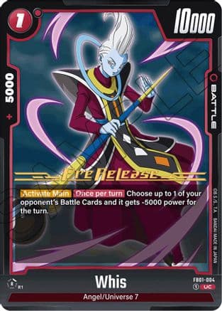 Whis — Awakened Pulse Pre-Release Cards