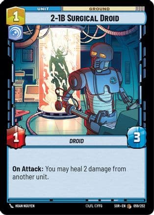 2-1B Surgical Droid — Spark of Rebellion Star Wars: Unlimited card by HOAN NGUYEN