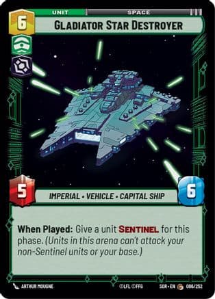 Gladiator Star Destroyer — Spark of Rebellion Star Wars: Unlimited card by Arthur Mougne