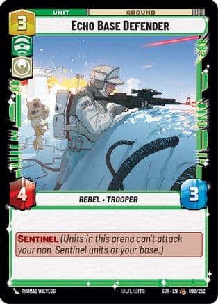 Echo Base Defender — Spark of Rebellion Star Wars: Unlimited card by Thomas Wievegg